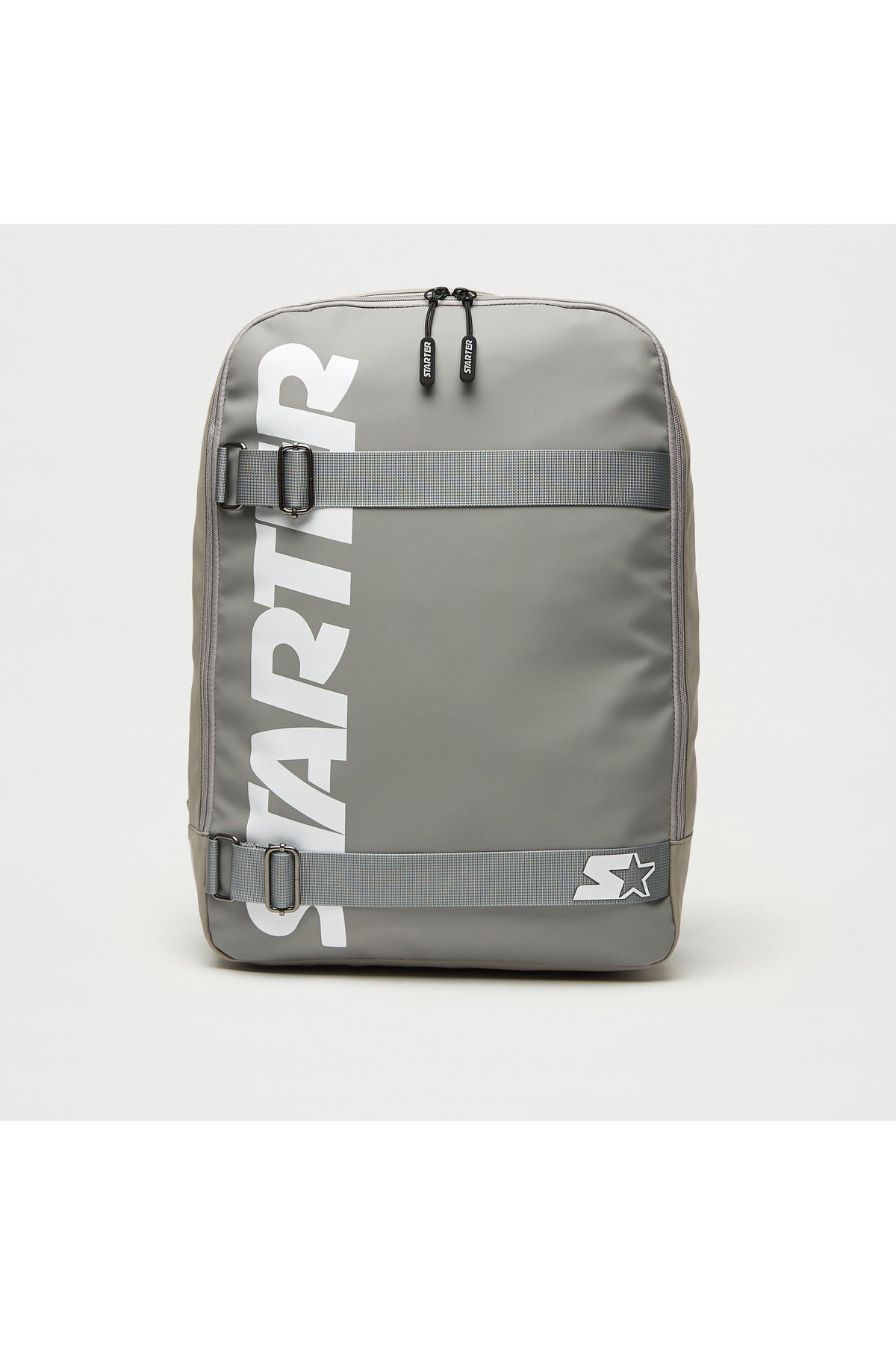Starter-Logo Print Backpack With Adjustable Straps And Zip Closure 1