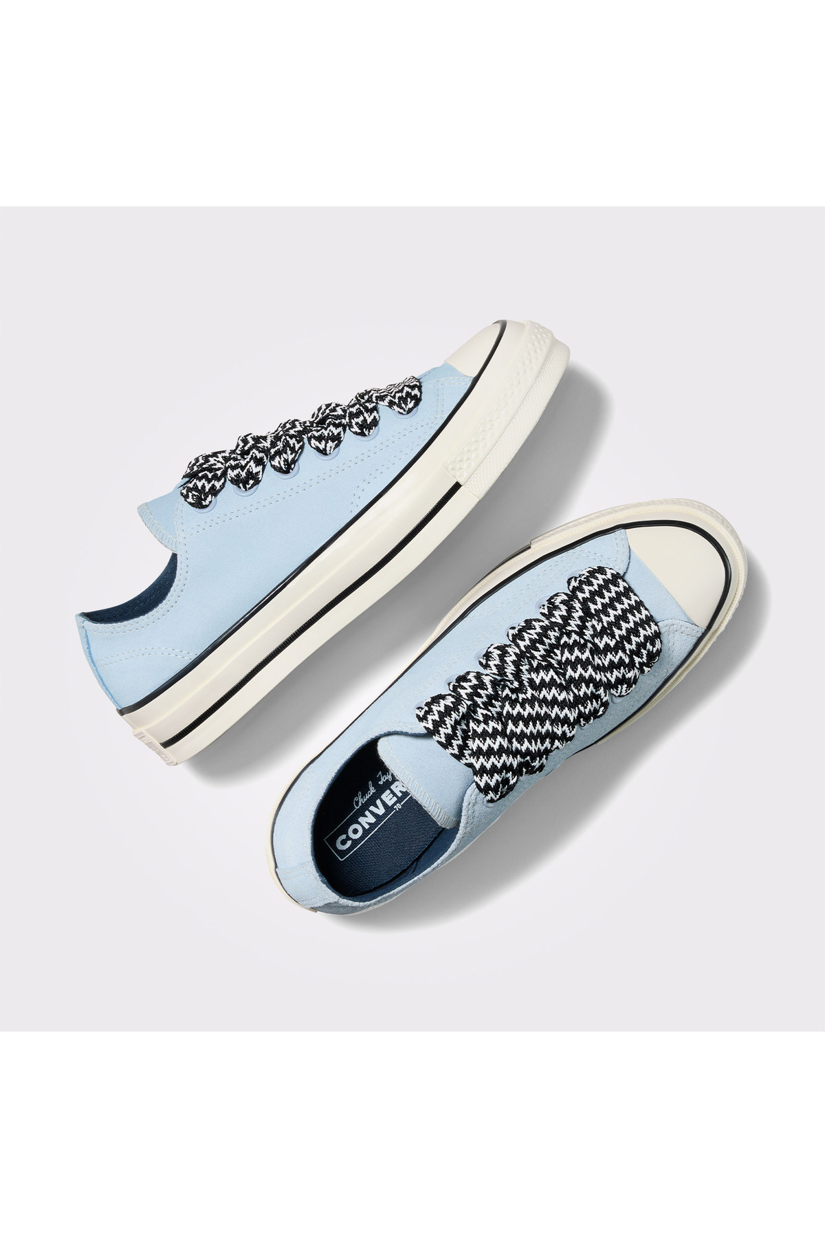 Converse Chuck 70 Unisex Mavi Deri Sneaker görsel 2