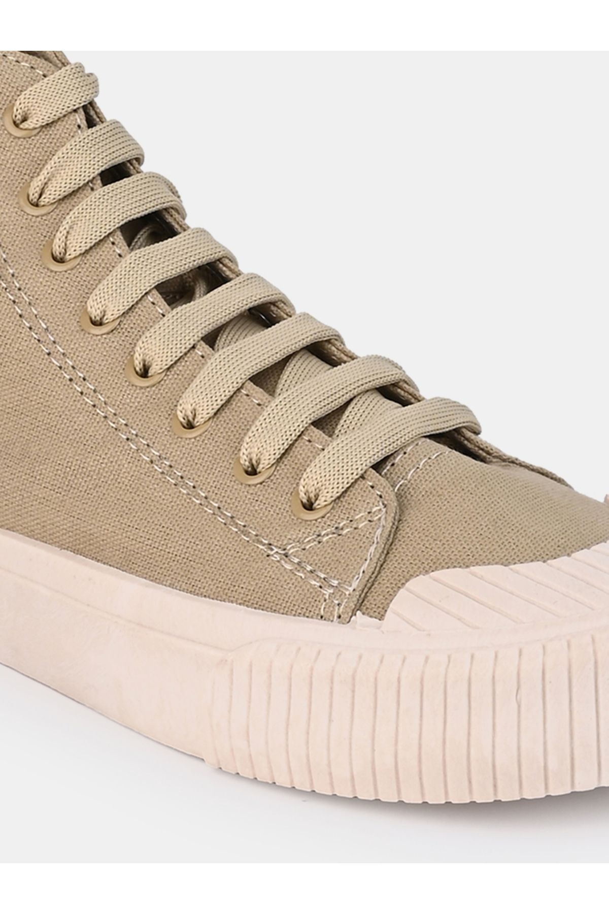 Styli-High Top Slogan Print Casual Canvas Shoes 7