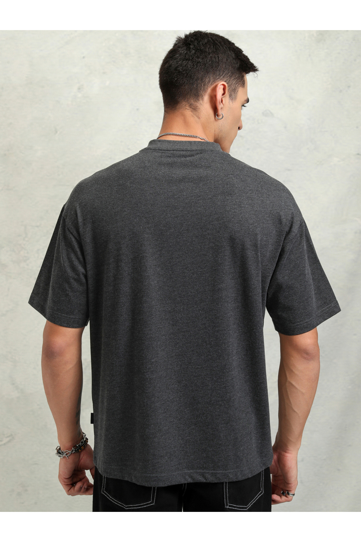 Highlander By Styli-Solid Regular Fit V-Neck T-Shirt 3