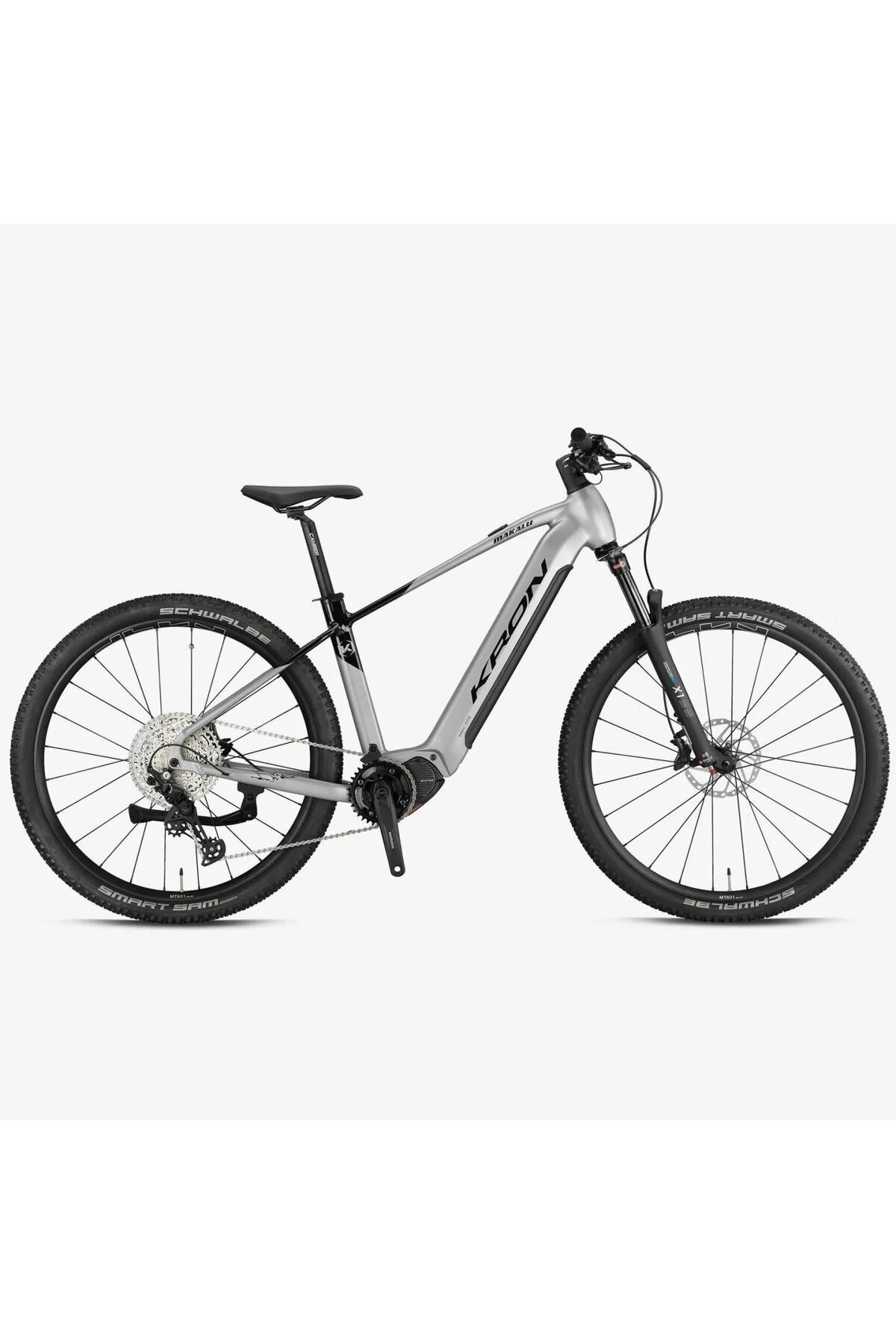 Kron MAKALU - 29" - MTB 17' - 12 Vites - Elektrikli - H.Disc - Mat Gri - Siyah E BİKE