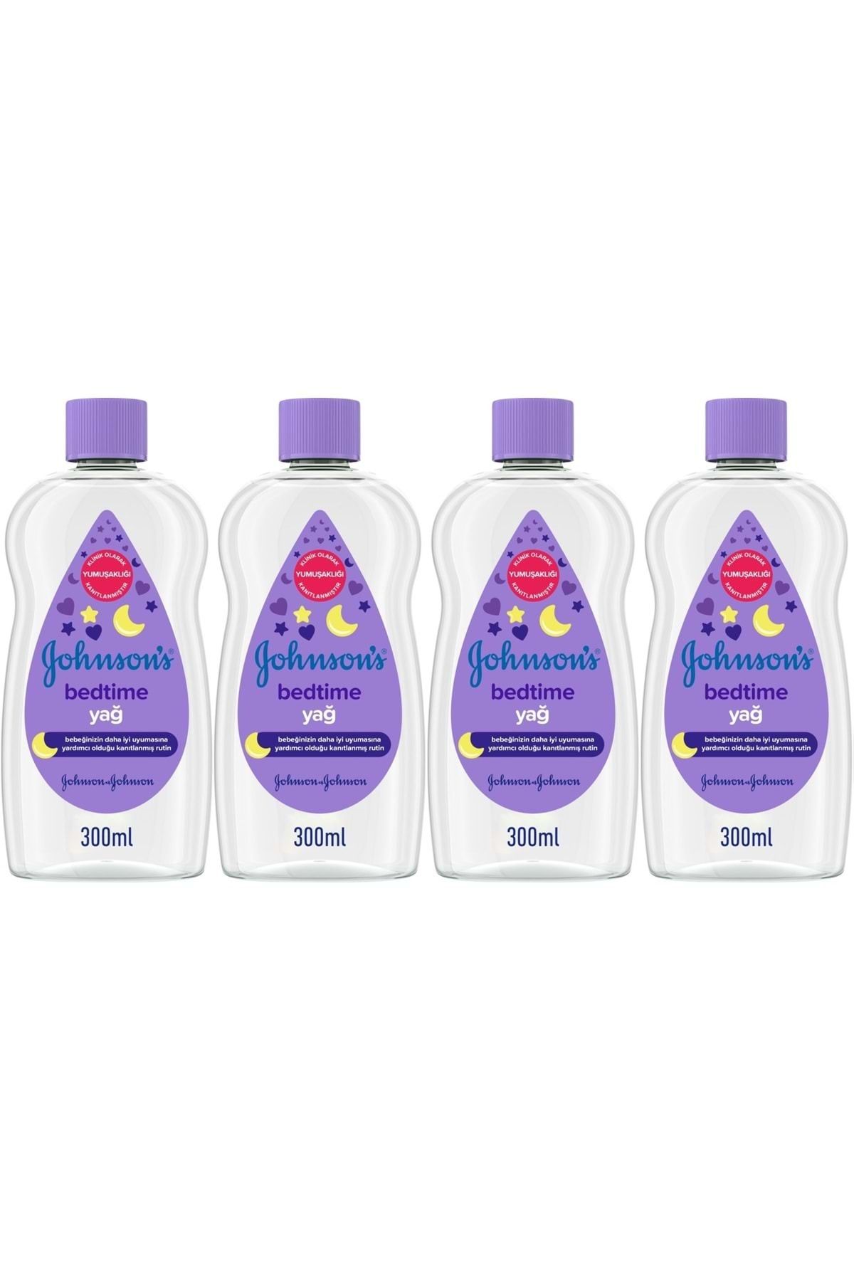 Johnson's Johnsons Baby Bebek Yağı 300ML Bedtime (Uyku Rutini) (4 Lü Set)