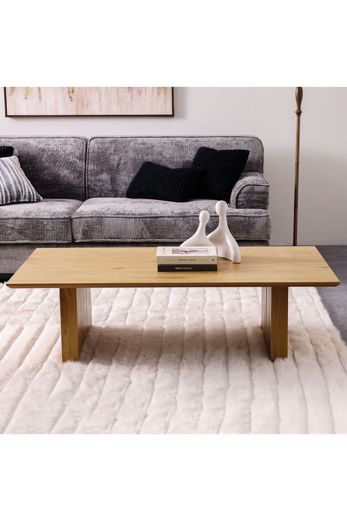 Danube Home-Calibra Coffee Table  L140xW70xH40cm - Light Oak 1