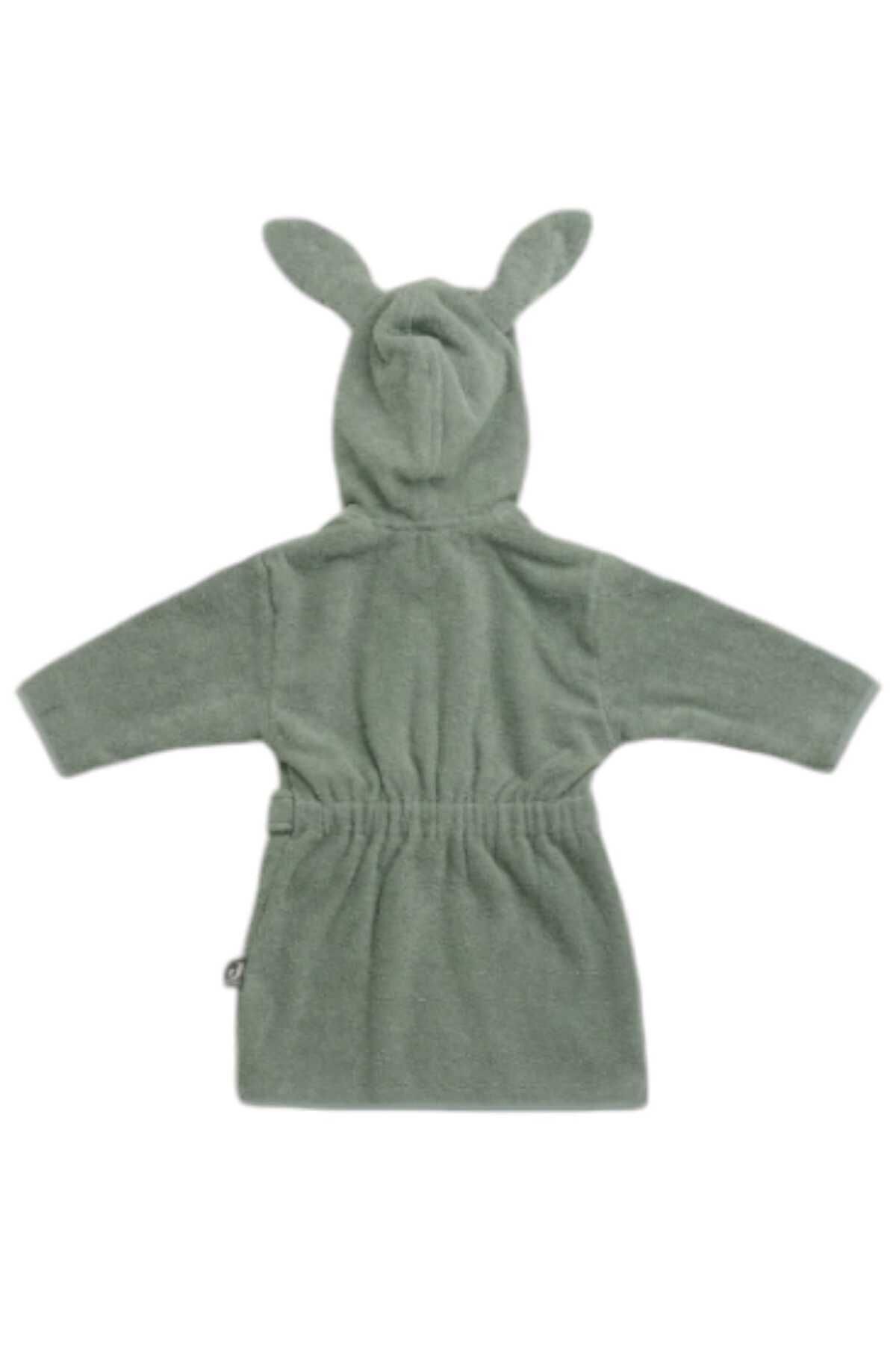 PAMUK HANIM OUTLET İHRACAT- %100 Pamuklu Yumuşacık Unisex Kız-erkek Çocuk Havlu Bornoz KULAKLI TAVŞAN/YEŞİL fotoğrafı 3 (önizleme)