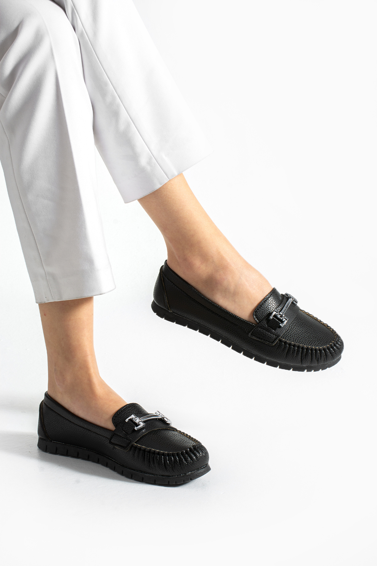 RedPlay-Women's Ballerinas Lightweight Comfortable Sole Buckle Stylish Daily Mother Shoes 2