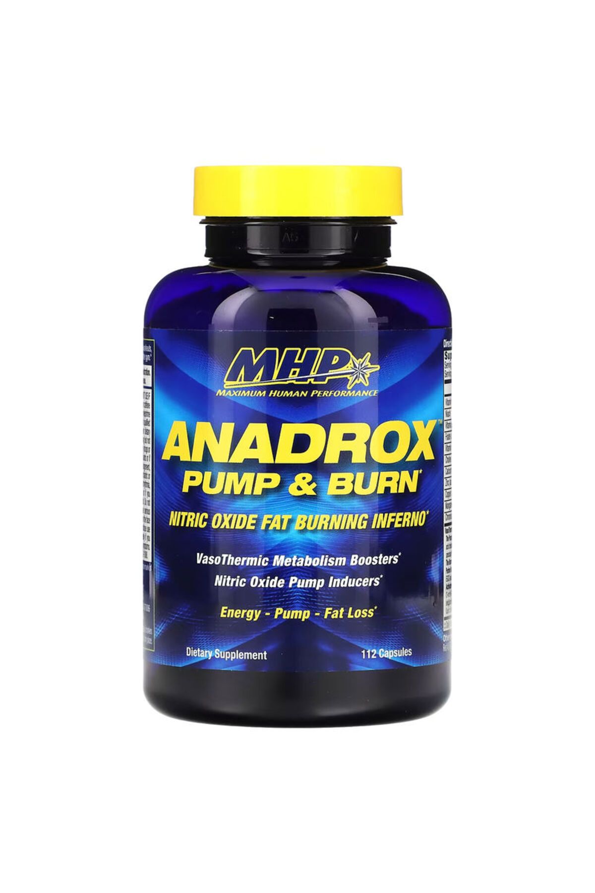 Mhp Anadrox Pump & Fat Burner Nitrix oxide EGCG GREEN TEA 112 Caps