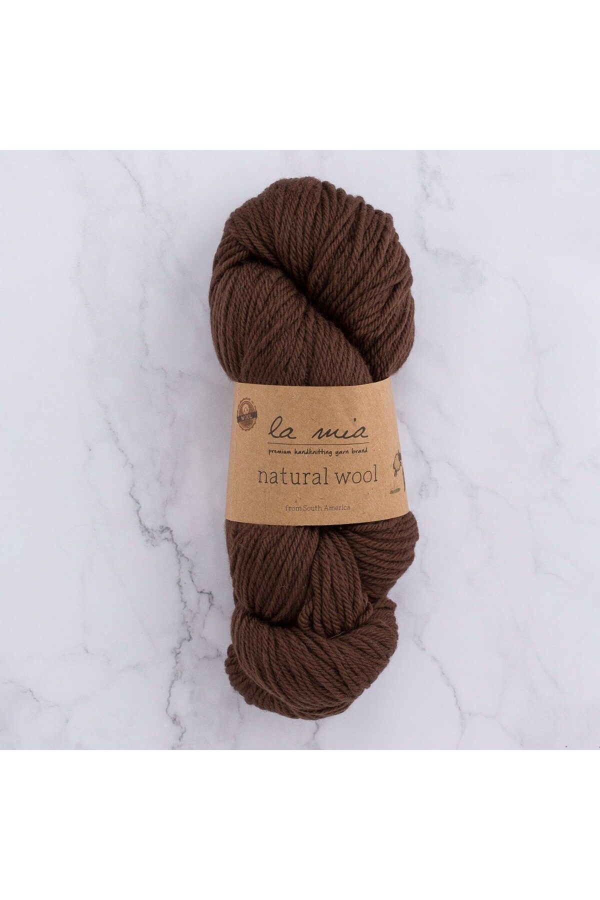 Genel Markalar La Mia Natural Wool Acı Kahverengi El Örgü İpi - H7 - 33602