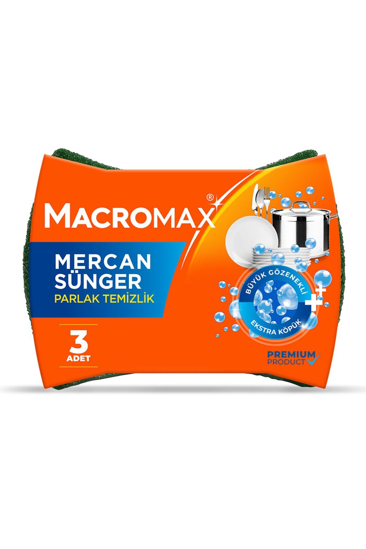 MACROMAX Mercan Sünger 3'lü