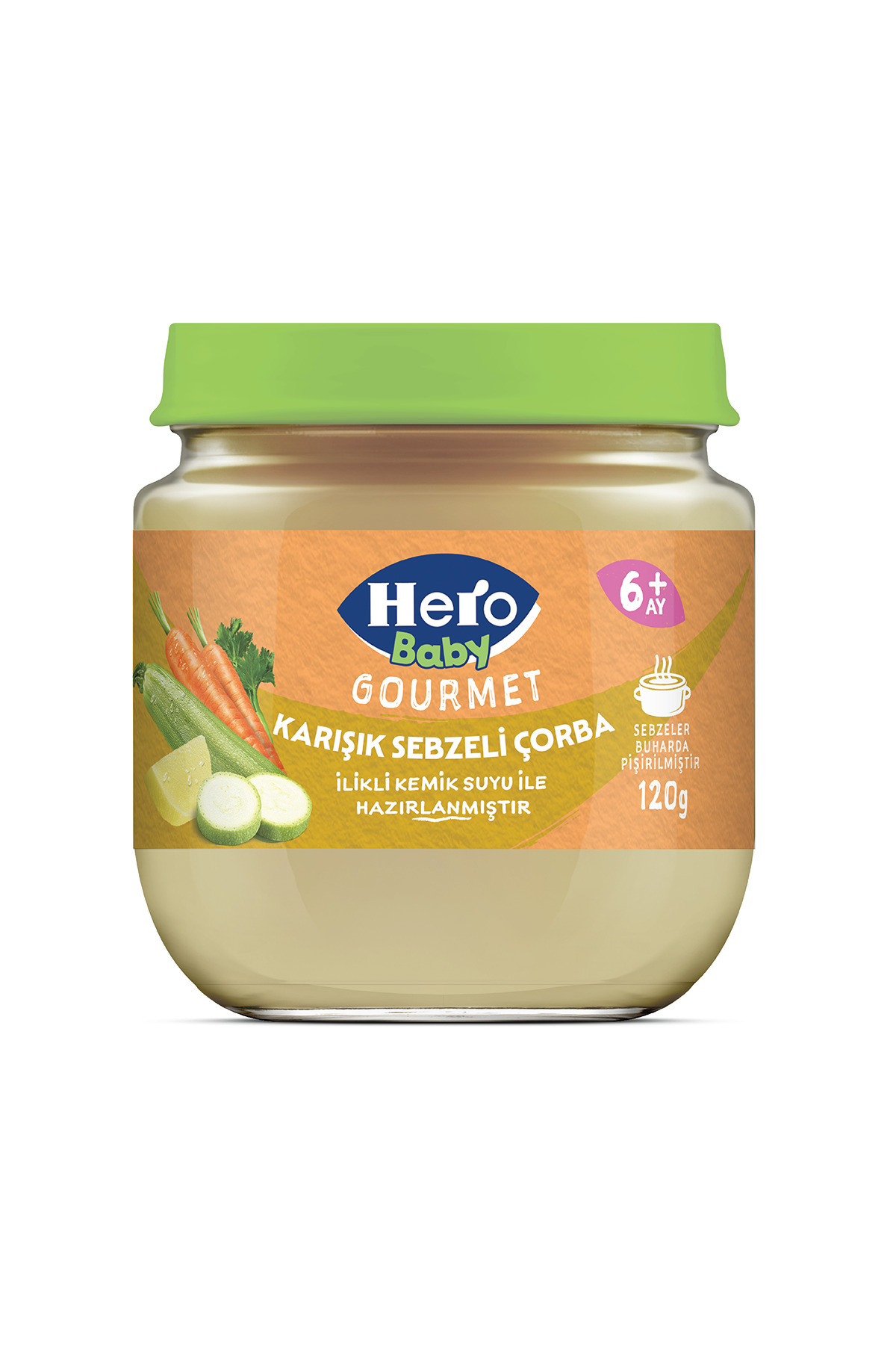 Hero Baby Gourmet Karışık Sebzeli Kavanoz Mama 120g X 6 (720G) fotoğrafı 2 (önizleme)