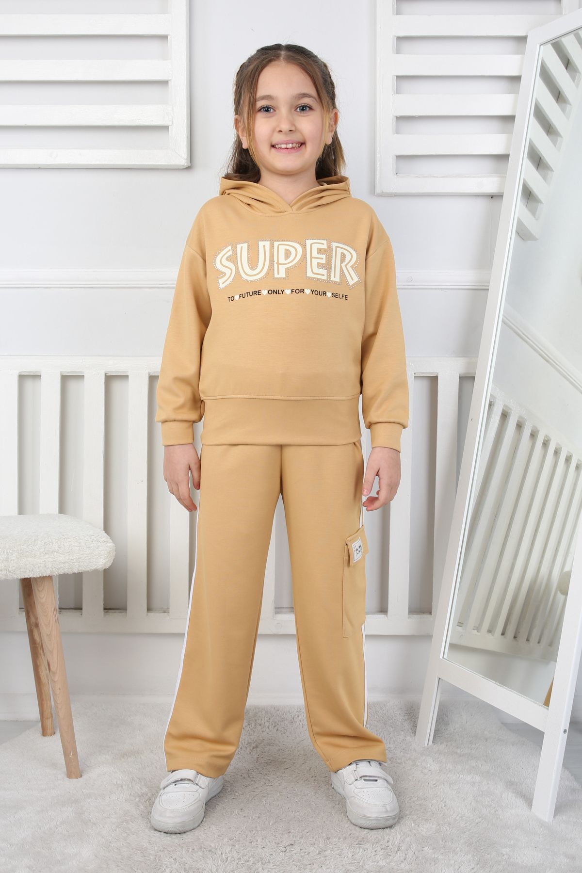 e-çocuk Set De Sus Și De Jos Pentru Fete Super Imprimate 200735 Femeie - 6-7 ani