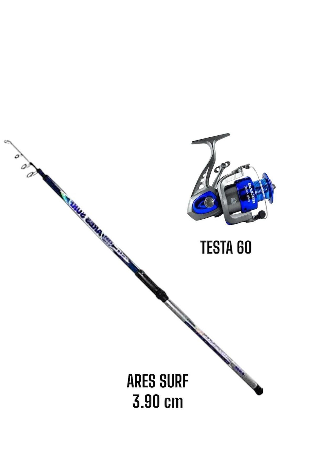 ست چوب ماهیگیری مجموعه خط ARES SURF 3.90 CM 6000 BAUER
