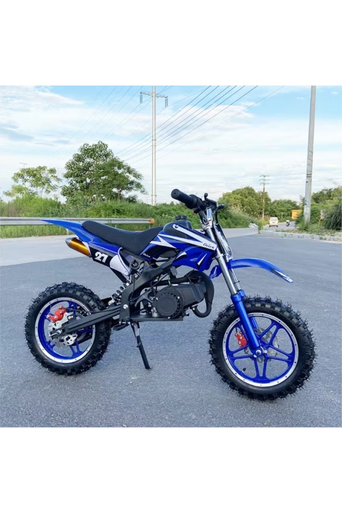 ARAS Mazakin 49 Cc Benzinli Cros Çocuk Motoru Mekanik Disk Fren 5-13 Yaş