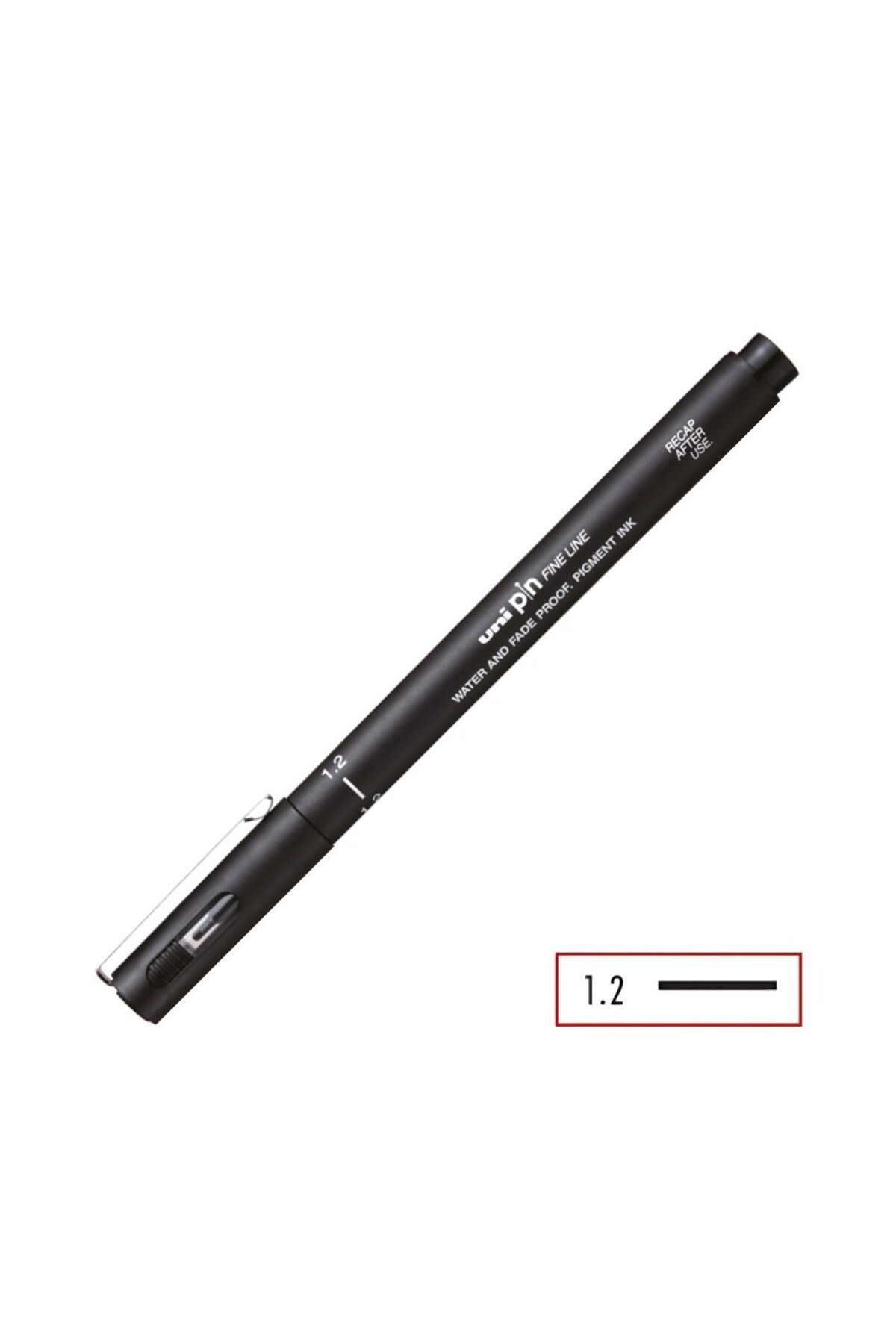 Uni-Uni Pin 200 Technical Drawing Pencil with 1.2mm Nib Black Waterproof and Fade Resistant 4