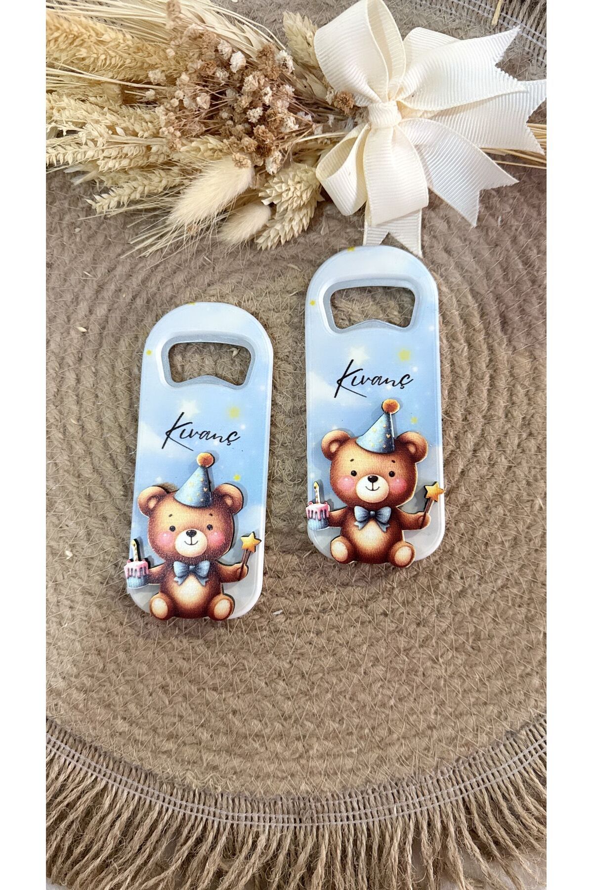 Ege ajans-Baby Gift Opener Magnet with 10 Wooden Embossing Figures 1