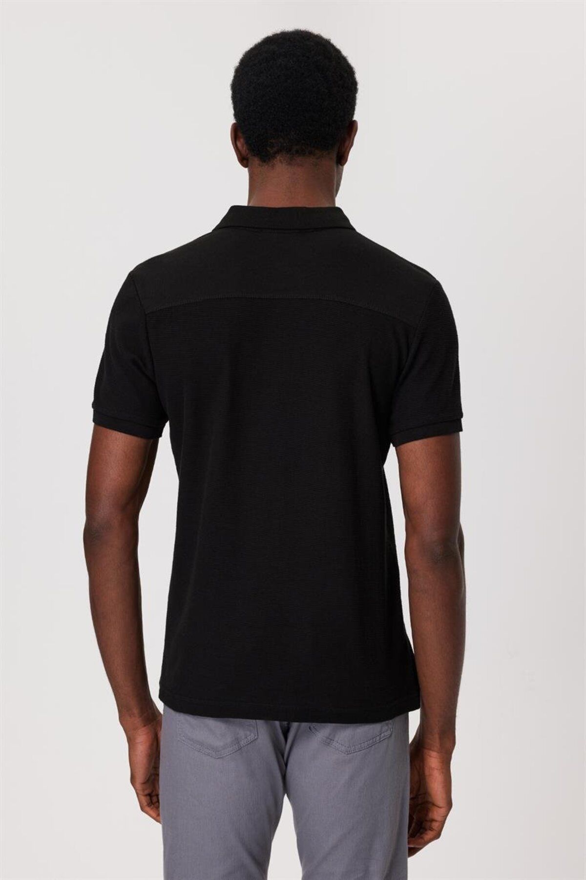 تی شرت مشکی مردانه سیاه Yaka Tylen مردانه's Polo Lee Cooper