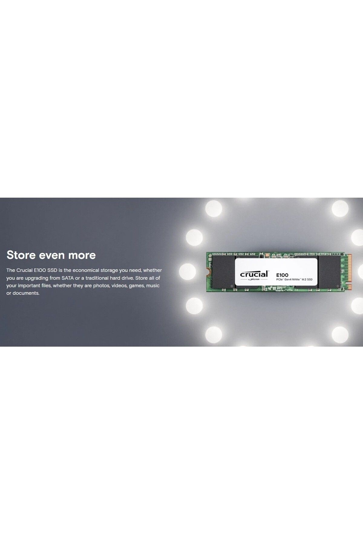 E100 1tb Nvme M.2 Ssd Disk Ct1000e100ssd8 - 2
