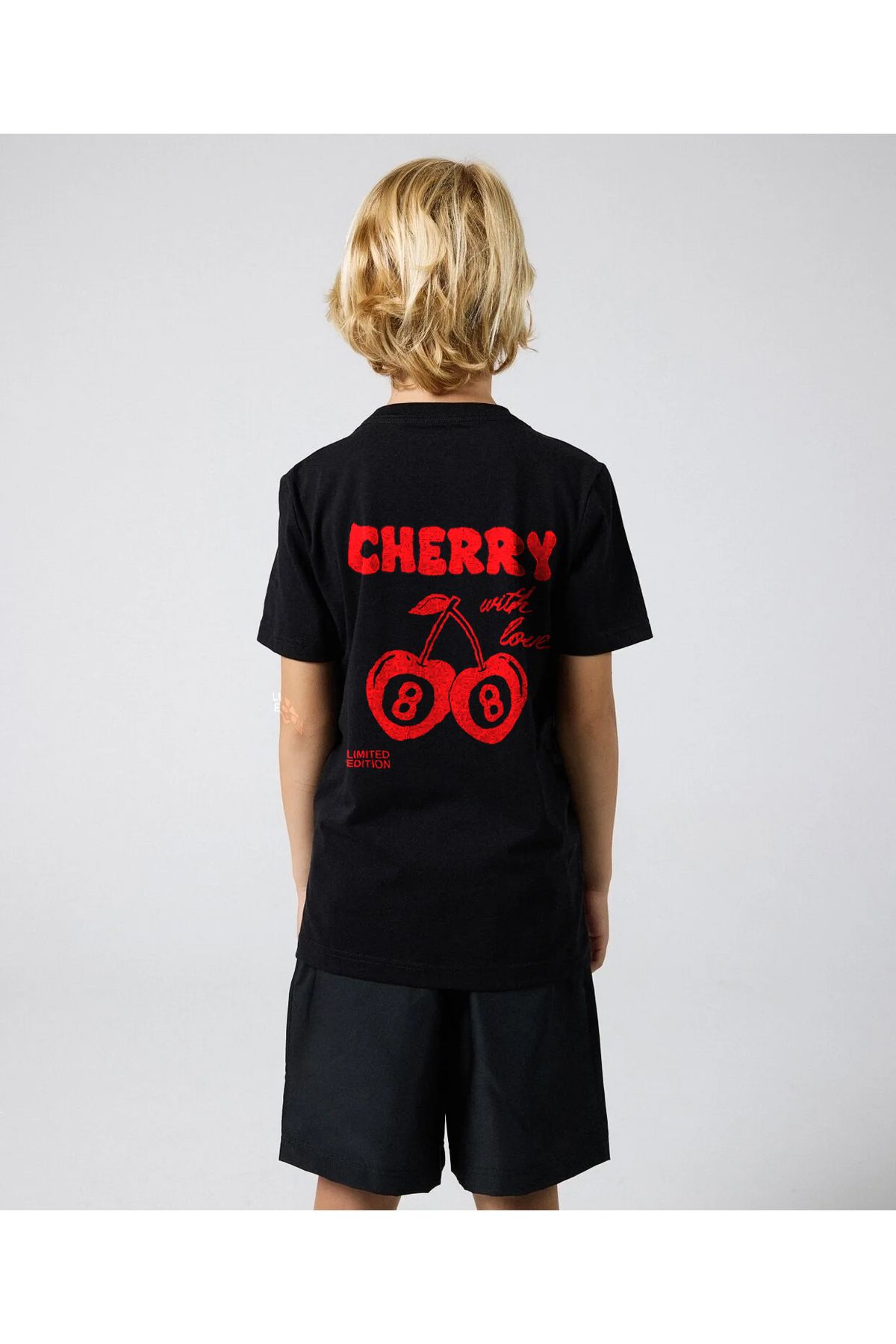 uyguntarz-Children's Cherry Printed Cotton Tshirt 1