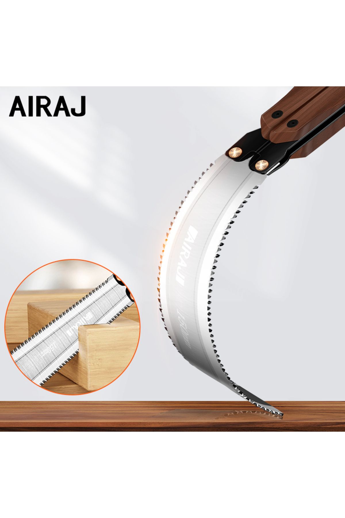 AIRAJ-New folding saw 1046 AIRAJ Folding Saw Double-Sided Gardening Pruning Saw Outdoor Camping Industrial 2