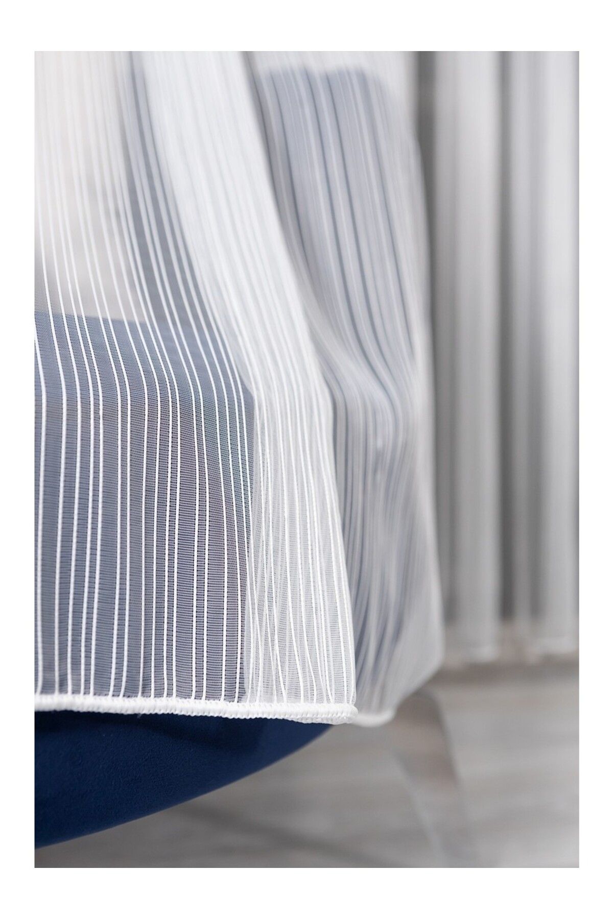 Valerium-Line Tulle Curtain - Chain Pattern 1/2 Sparse Pleat 3