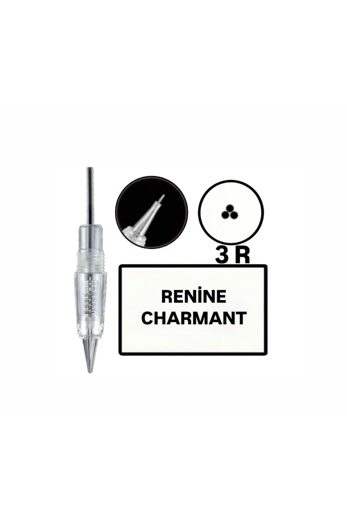 İthalSepeti 5 Adet ( Renine - Charmant - R3 ) Kalıcı Makyaj Cihazı Değiştirilebilir Kartuş Uç (İğne)
