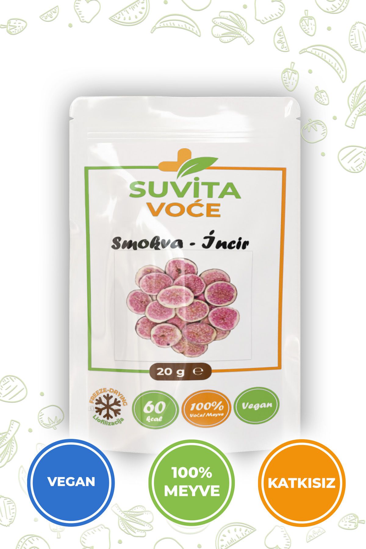 Suvita Voce Freeze Dried Kuru Incir Cipsi - Dondurularak Kurutulmuş