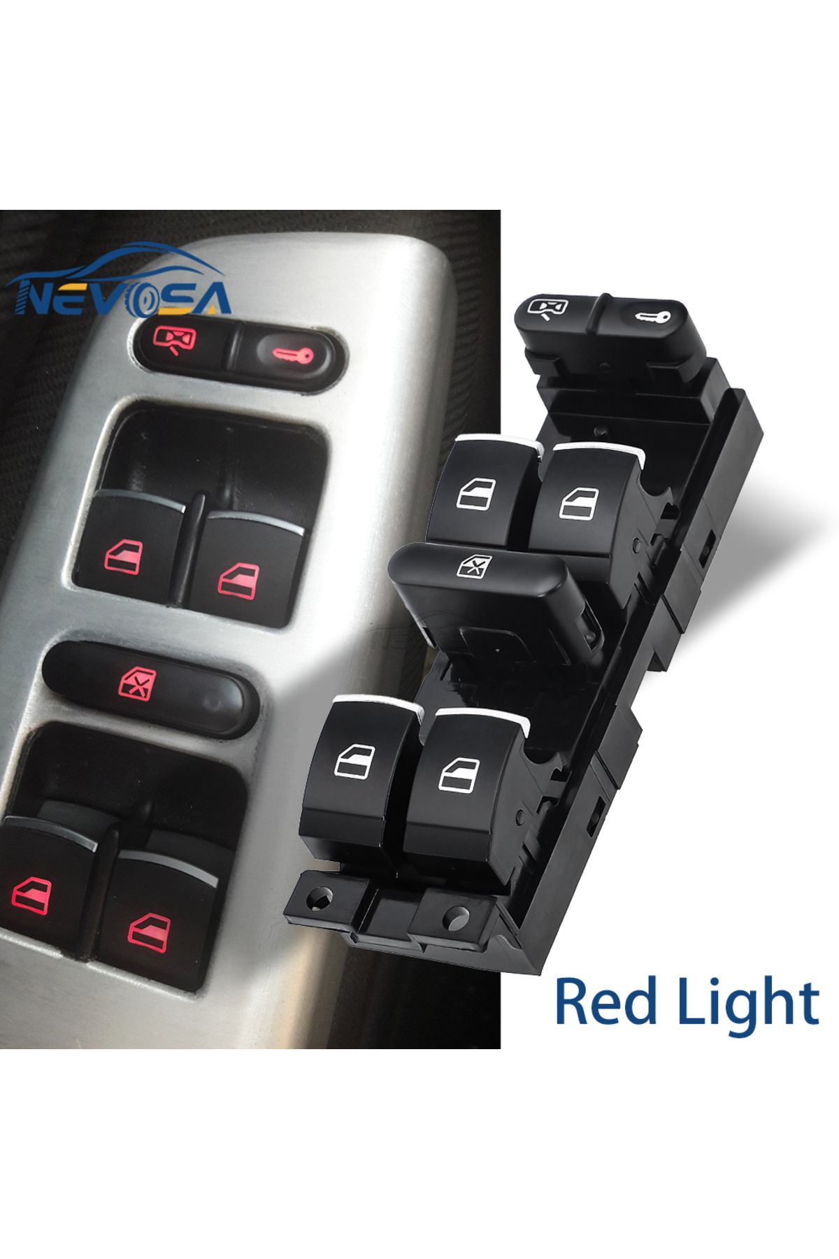 Choice-Nevosa For Vw 1999 2000-2004 Gti Golf 4 Jetta Mk4 Bora Beetle Passat B5 B5.5 Window Control Switc... 5