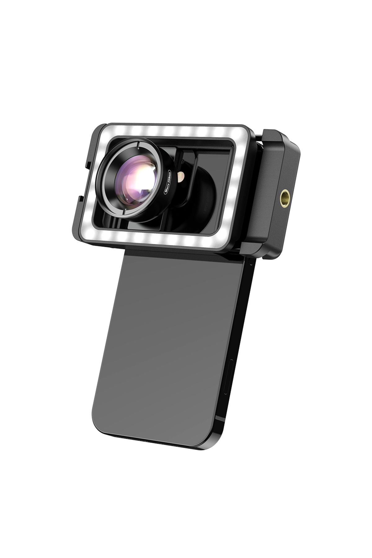 APEXEL-100 Macro Lens New Upgrated 4k Hd 100mm Macro Lens With Led Fill Light Universal Clamp Micro 1