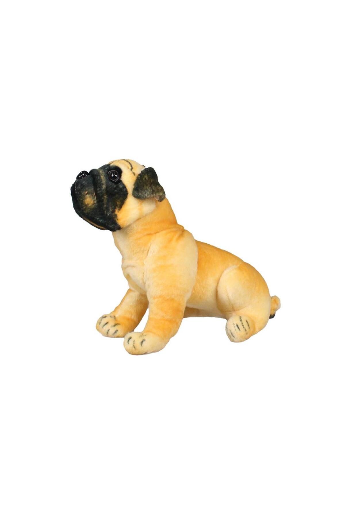 MEDUSHOP-Barking Pug Dog Plush Toy 25 cm 2