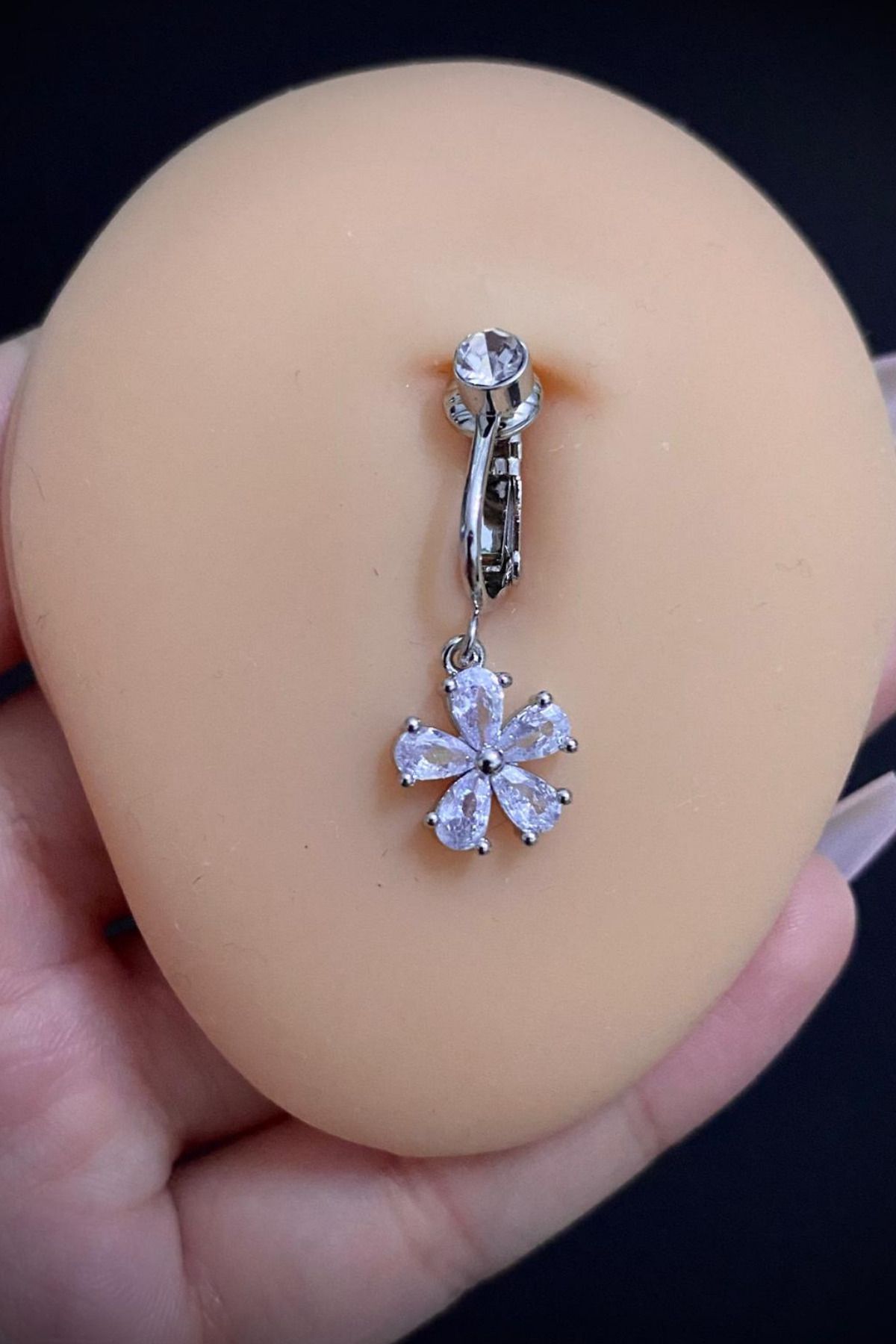 Blisse Piercing Kadın Delik Gerektirmeyen Sıkıştırmalı Göbek Piercing