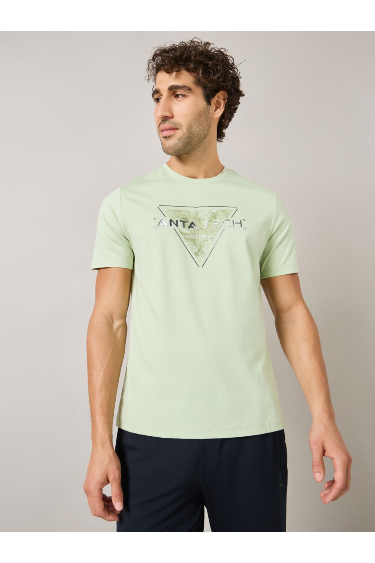 Anta-Logo Print Chill Touch Training T-Shirt 1