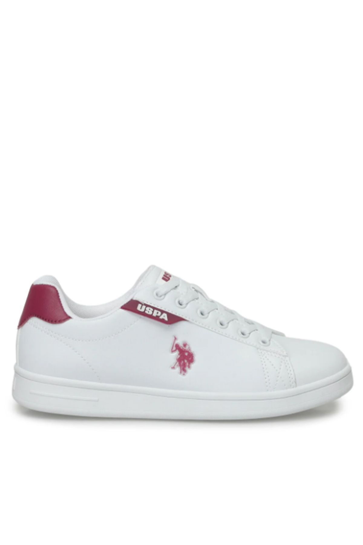 U.S. Polo Assn. Düz Beyaz Siyah Unisex Günlük Sneaker