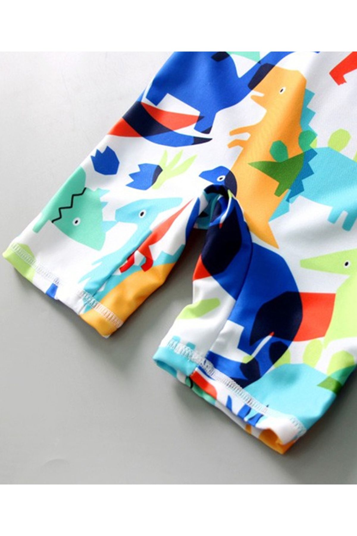 SAPS-SAPS All Over Dinosaurs Printed Quick Drying Legged Swimsuit - Multi Color 6