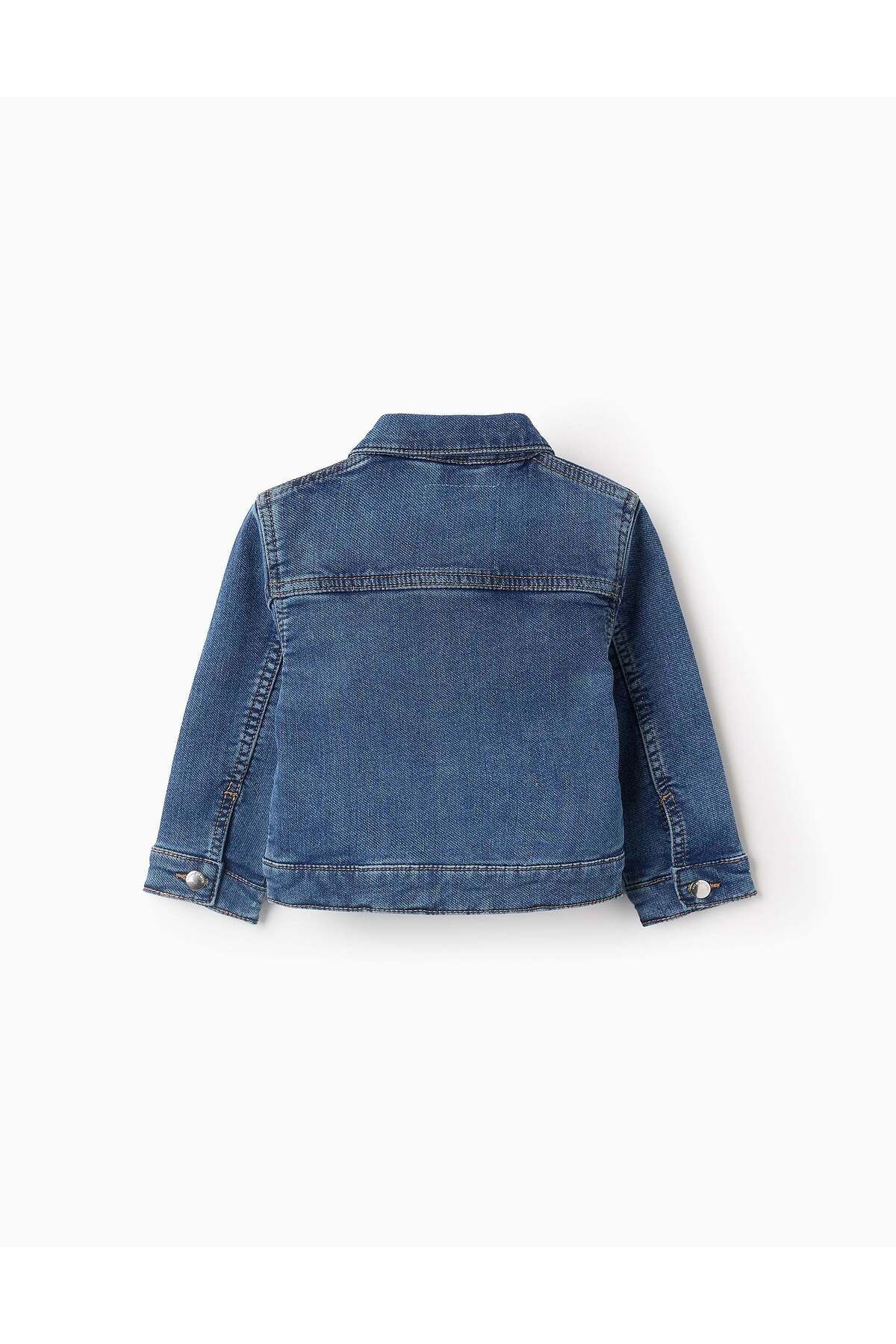 Ziddy-Denim Jacket for Baby Girls, Blue 2