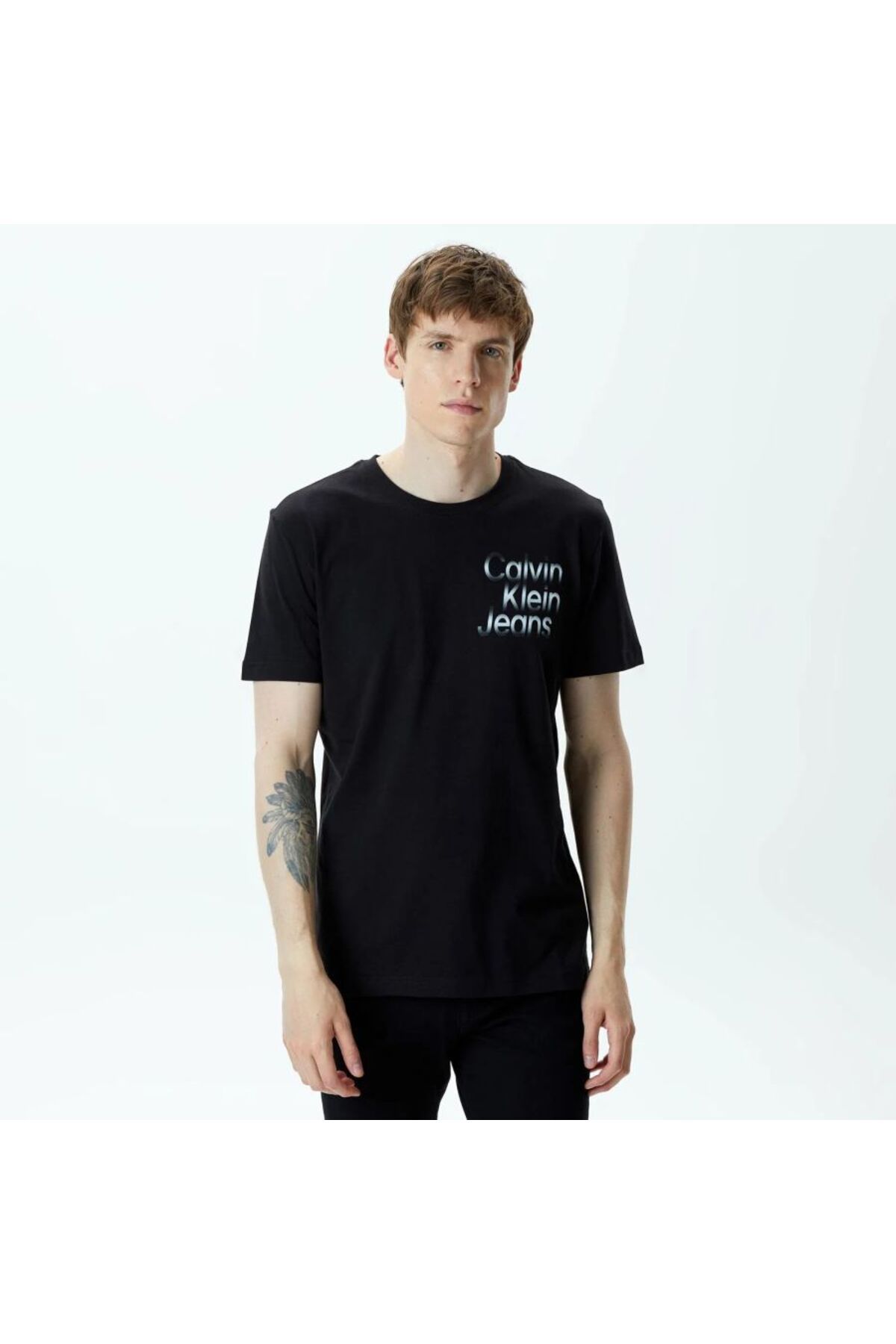 Calvin Klein-DIFFUSED STACKED TEE 1