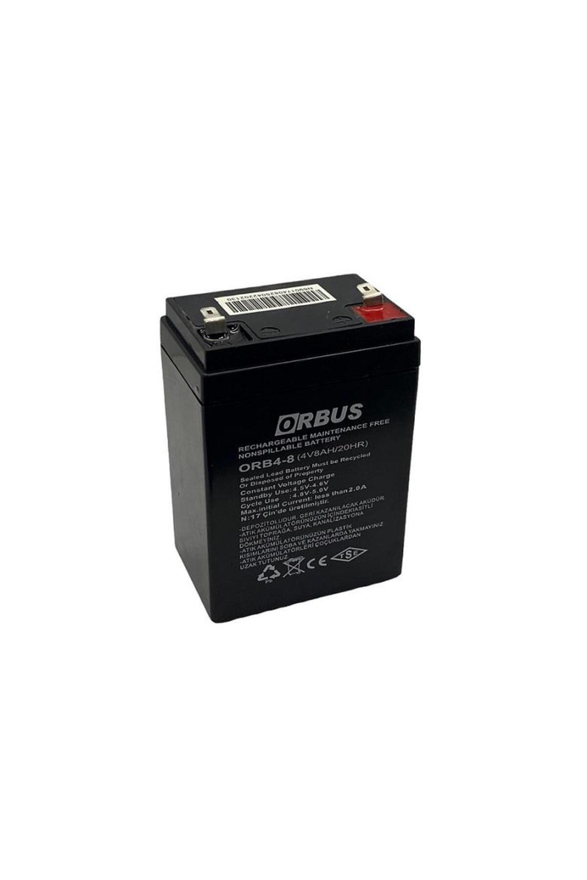 ORBUS 4V 8 AH AKÜ KURU TİP (48*70*101) (0,66 KG) TSE'Lİ