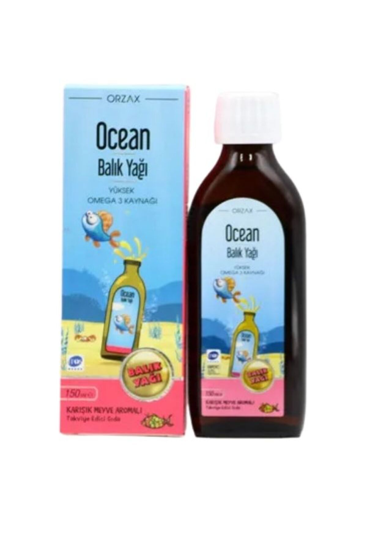 Orzax Ocean Omega 3 Karişik Meyveli Şurup 150ML