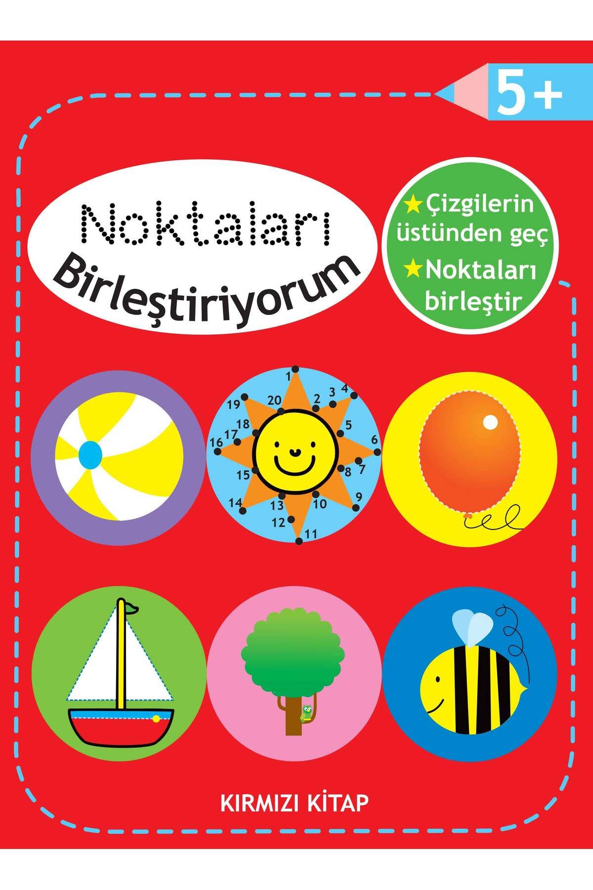 Parıltı Yayınları Noktaları Birleştiriyorum Kırmızı Kitap 5 Yaş