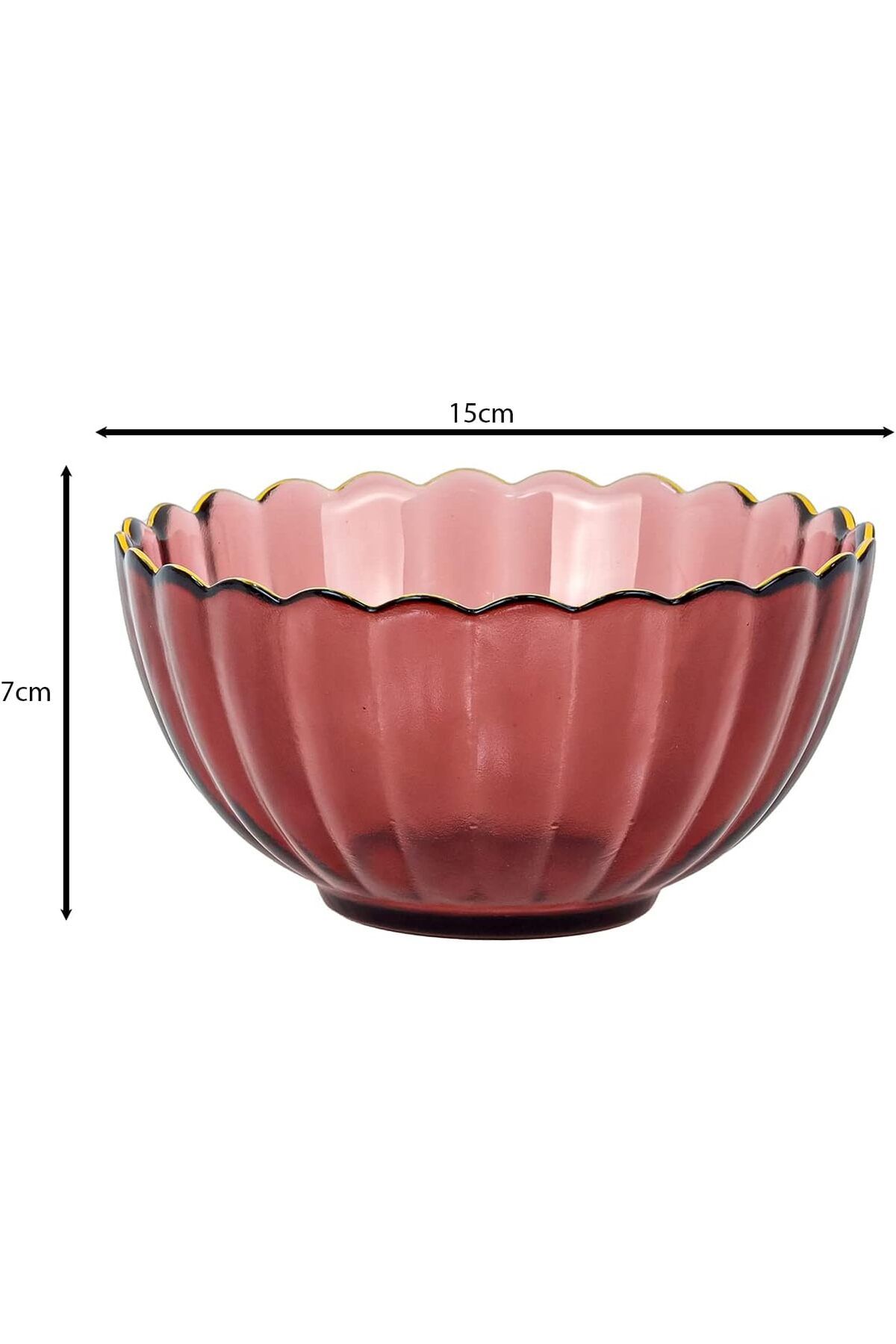 Winds Trading-Crystal Glass Dessert Bowl – Premium Glass,  for Ice Cream, 3