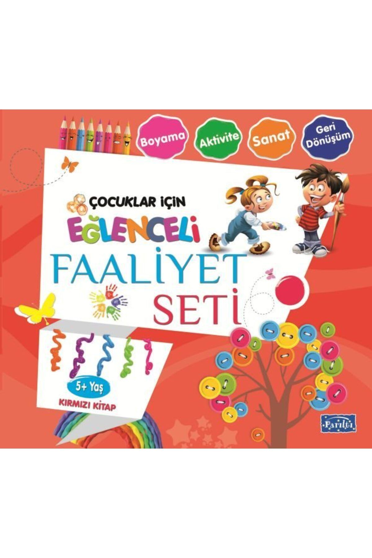 Parıltı Yayınları Eğlenceli Faaliyet Seti Kırmızı Kitap 5 Yaş