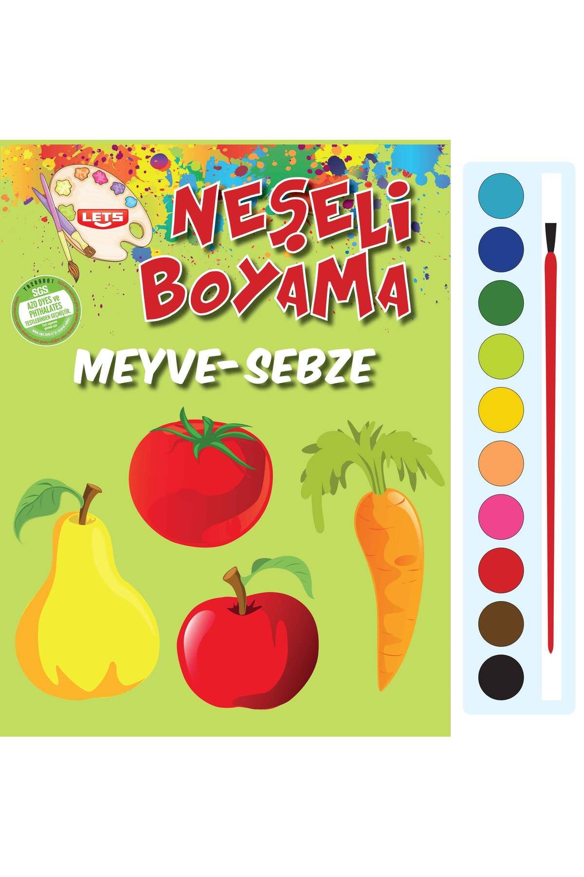 Parıltı Yayınları Neşeli Boyama MeyveSebze