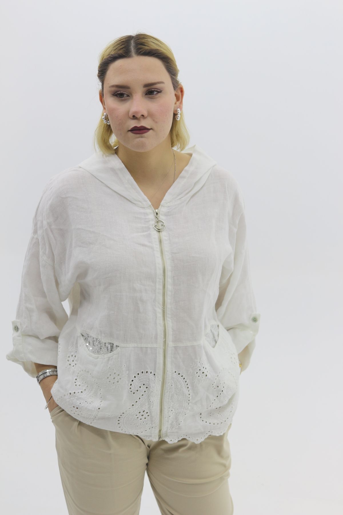 New London-Imported Linen Cardigan 1