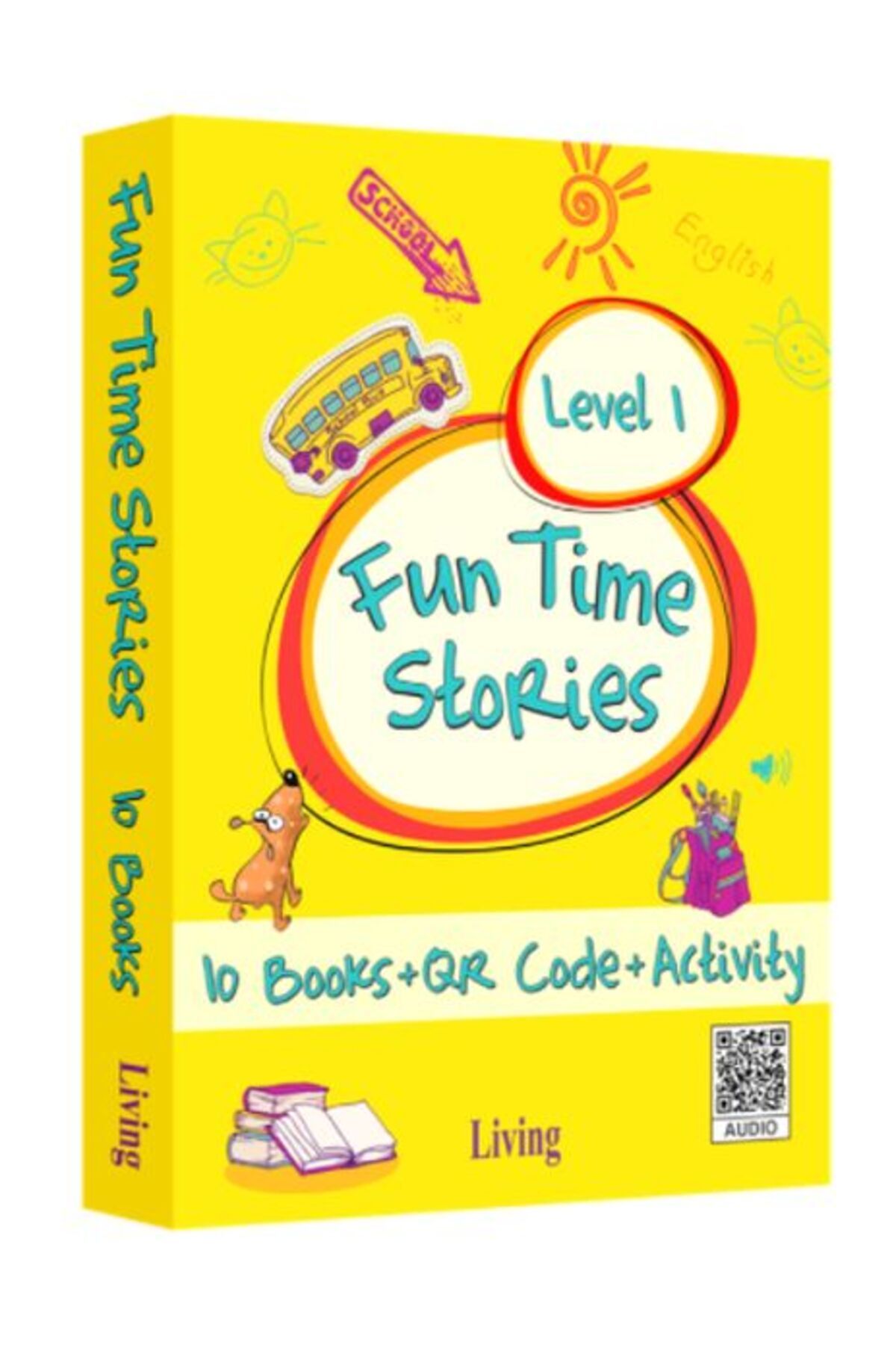 Living English Dictionary Living Level 1 Fun Times Stories 10lu Hikaye Seti