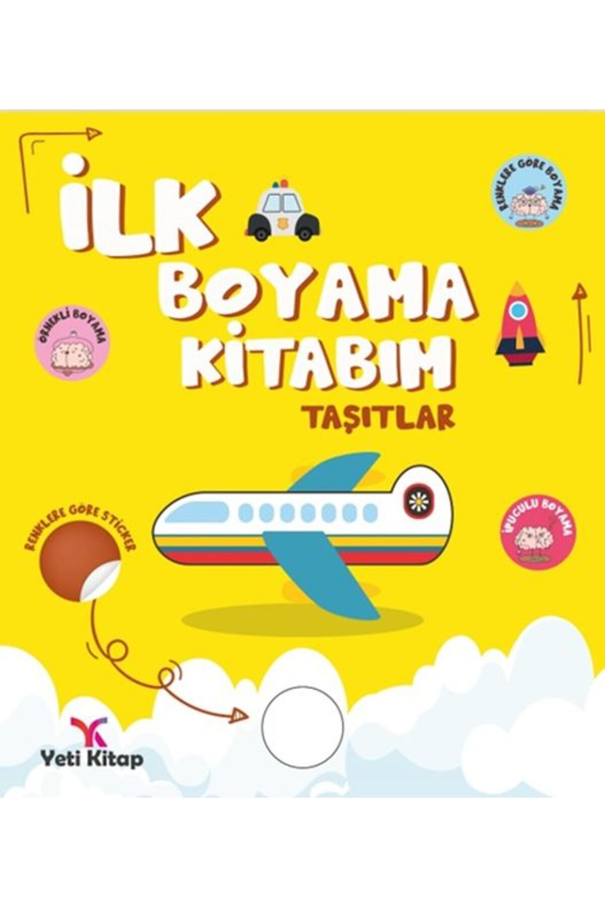 yeti kitap İlk Boyama Kitabım Taşıtlar