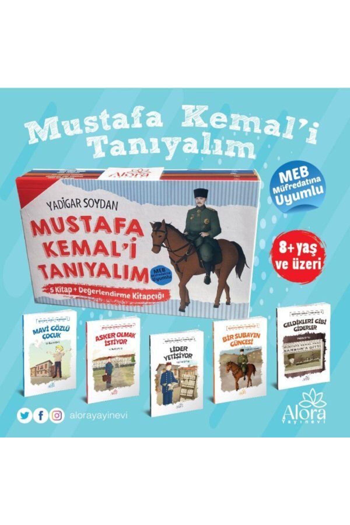 Alora Yayınevi Atatürk Mustafa Kemali Tanıyalım Renkli 5 Kitap