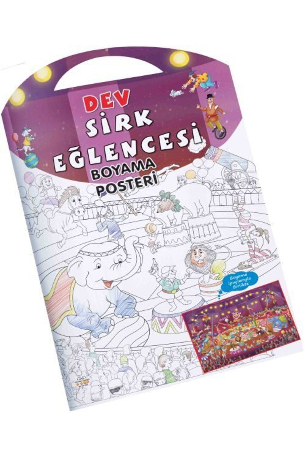 0-6 Yaş Yayınları Sirk Eğlencesi Dev Boyama Posteri