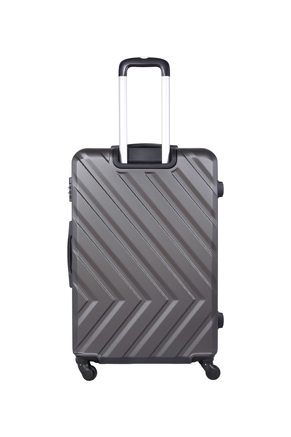 PARAJOHN-Chevron 24-Inch (Medium) ABS Hard Case Checked-In Luggage Trolley Bag with 4 Spinner Wheels and Lock 5