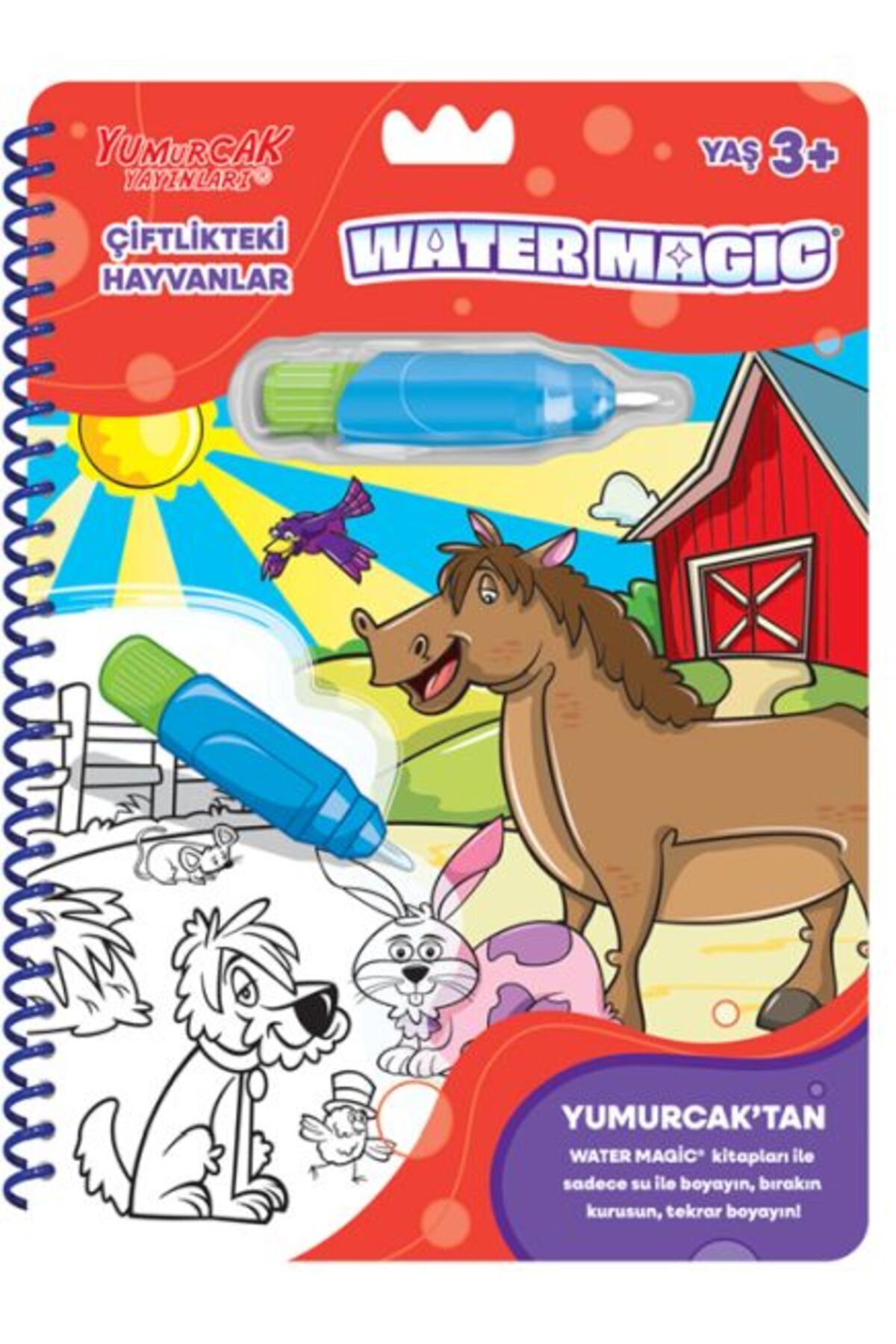Yumurcak Yayınları Çiftlikteki Hayvanlar Yeni Water Magic