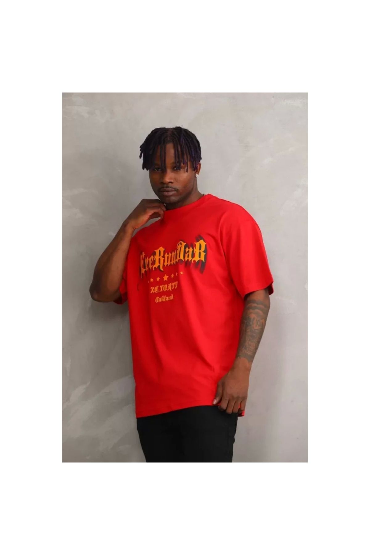 Marsilyan Unisex Baskılı Oversize TShirt