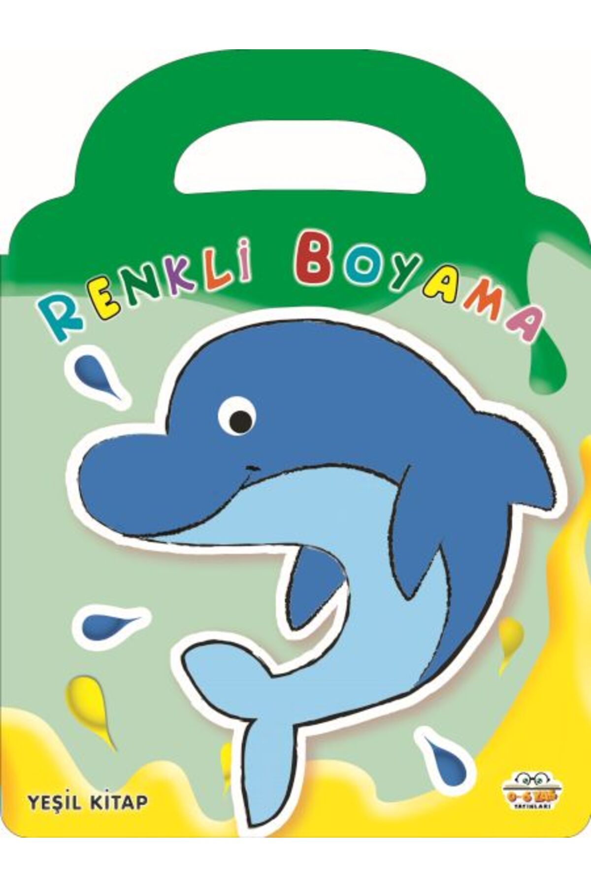 0-6 Yaş Yayınları Renkli Boyama Yeşil Kitap
