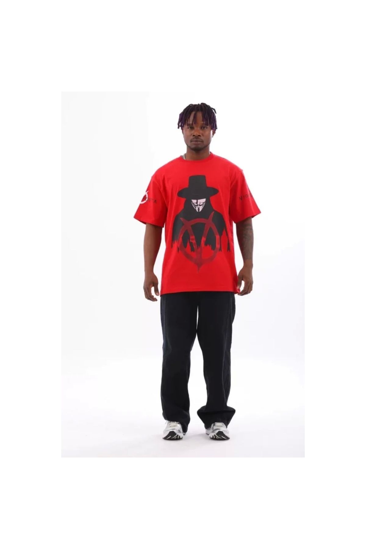 Marsilyan Unisex Oversize Baskılı Bisiklet Yaka TShirt